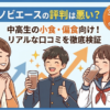 ノビエースの評判や口コミを検証した記事のアイキャッチ画像。中高生の小食・偏食向けであることや30日間返金保証について訴求